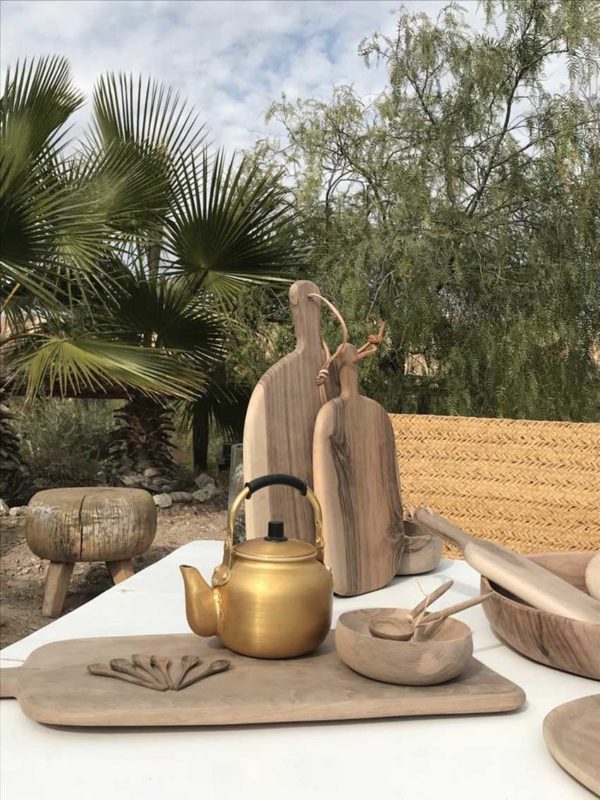 Petite cuillère à café en bois de l'artisanat marocain | Minha Moubber